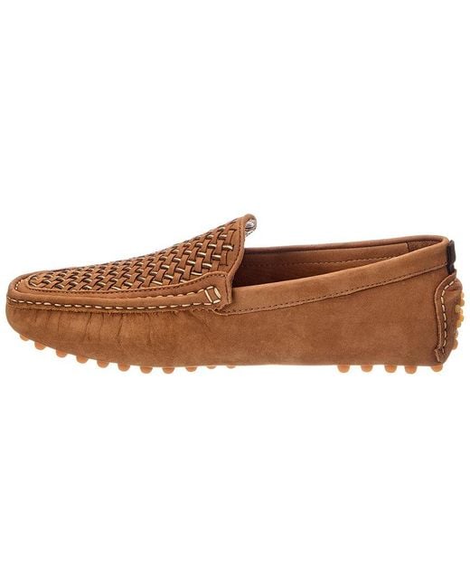 Donald J Pliner Brown Rafferty Leather Loafer for men