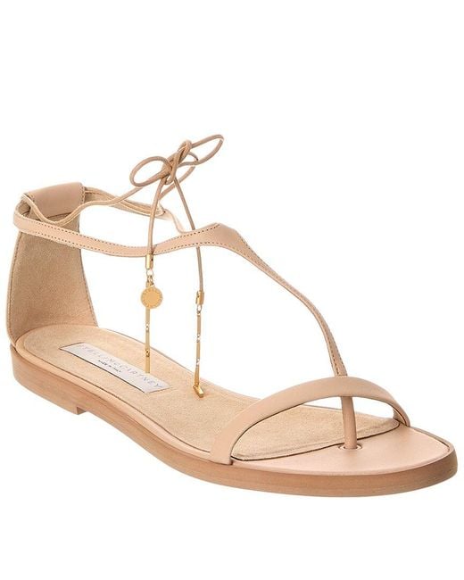 Stella McCartney Metallic Logo Sandal