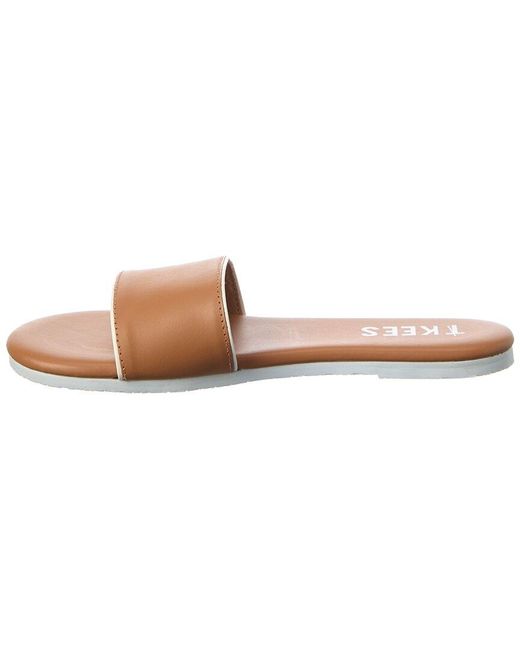 TKEES Brown Lucas Leather Sandal