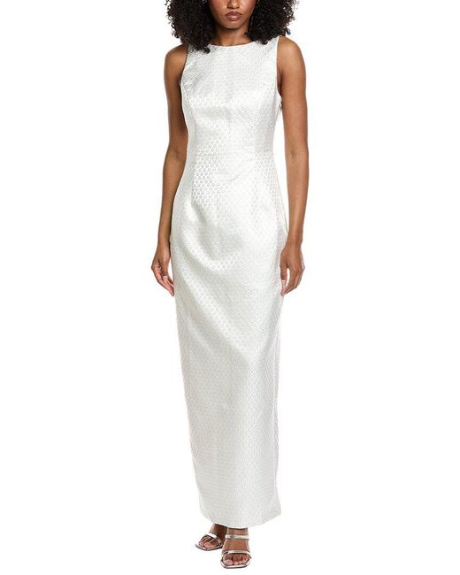Amanda Uprichard White Marbella Maxi Dress