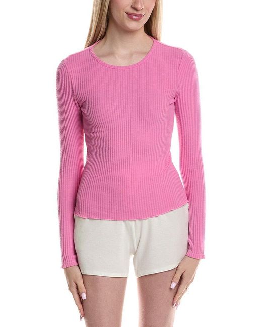 Pj Salvage Pink Reloved Rib Top