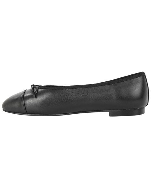 Tiffany & Fred Paris Black Leather Ballet Flat