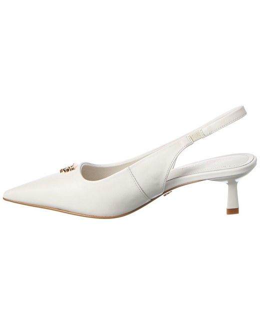 Tiffany & Fred Paris White Leather Pump