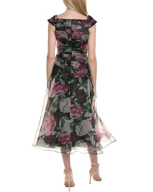 Teri Jon Black Midi Dress