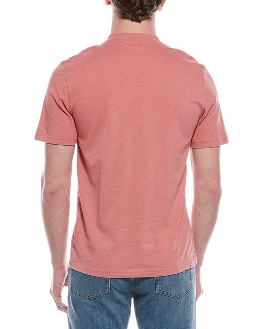 Faherty Brand Red Sunwashed Henley for men