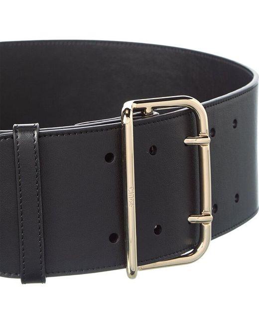 Chloé Black Leather Belt