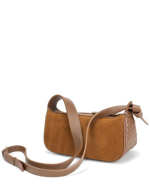Tiffany & Fred Paris Brown Leather Crossbody