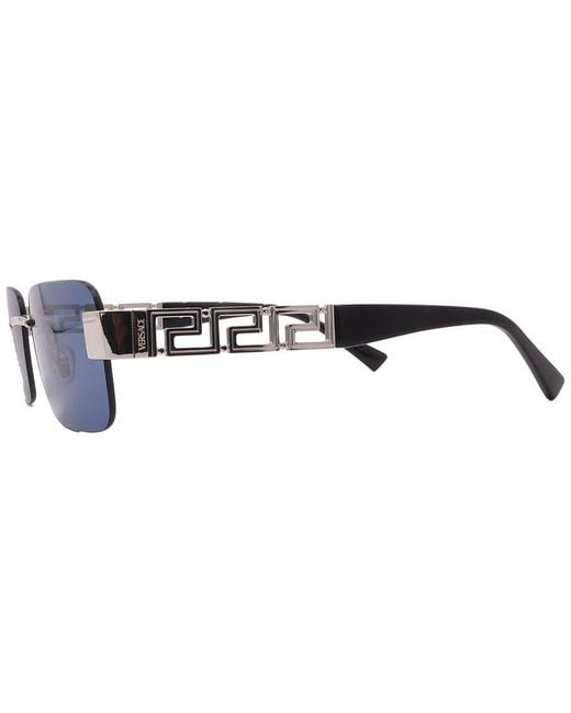 Versace Blue 58Mm Sunglasses for men