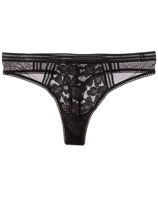 Passionata Black Gardenia Lace Tanga