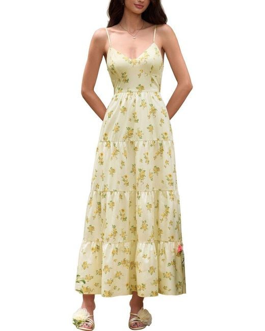 Amanda Royal Metallic Midi Dress