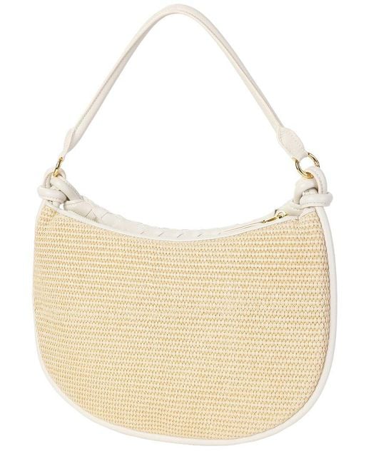 Tiffany & Fred Paris White Leather Shoulder Bag