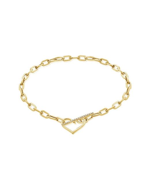 Sabrina Designs Metallic 14k 0.05 Ct. Tw. Diamond Link Bracelet