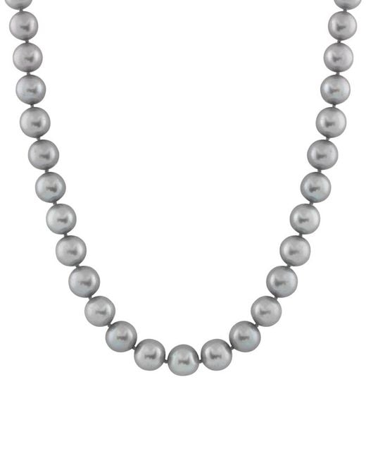 Masako Pearls Metallic Splendid Pearls 14k 8-8.5mm Pearl Necklace