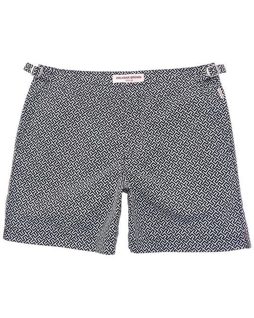 Orlebar Brown Gray Swim Trunk for men