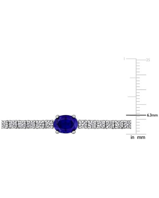 Rina Limor White 6.75 Ct. Tw. Lab-Grown Sapphire Bracelet