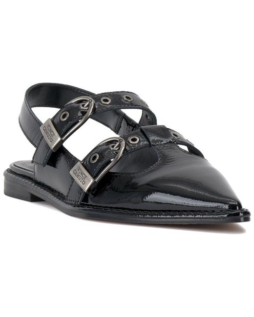 Vince Camuto Black Faye Leather Slide
