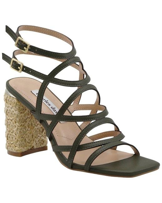 Charles David Metallic Raven Sandal