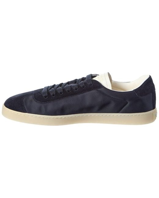 Prada Blue Nylon & Suede Sneaker for men