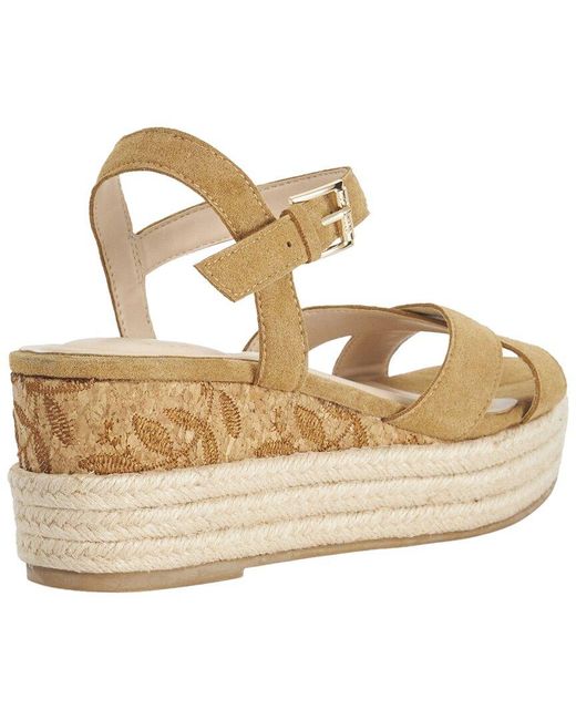 Dune Metallic Kalmias Leather Wedge