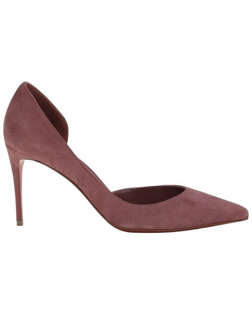 Christian Louboutin Purple Dnu Iriza Suede Pump