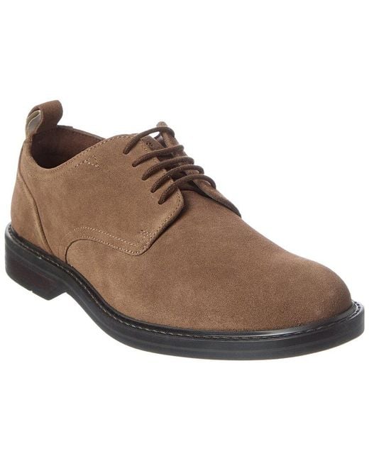 Clarks Brown Aldwin Lace Suede Oxford for men