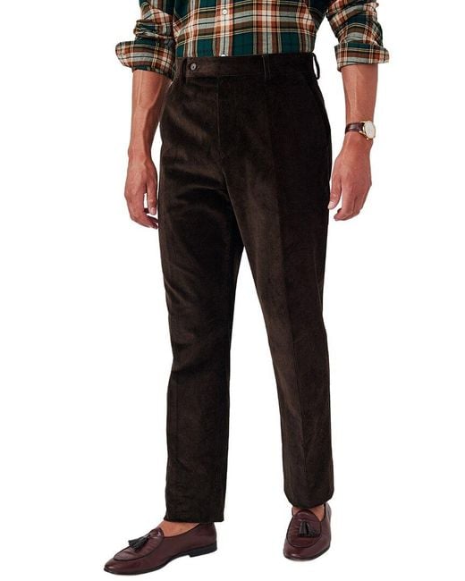 J.McLaughlin Black Oxford Long Pant for men