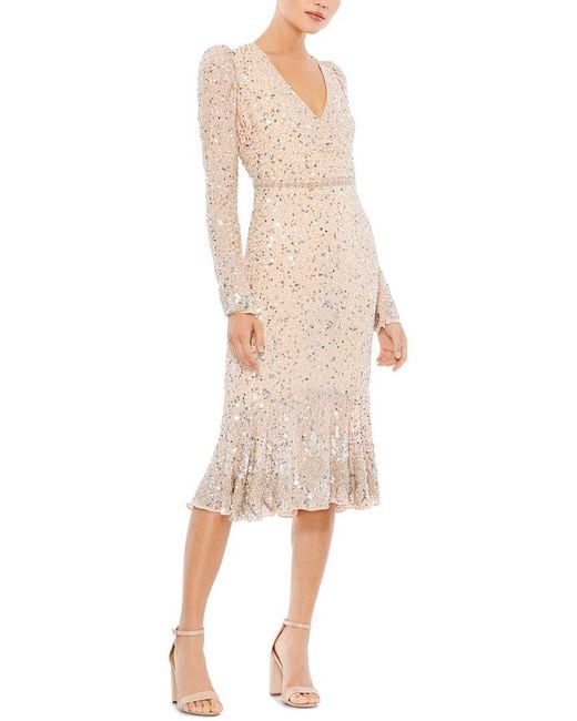 Mac Duggal Natural Drop Waist Dress