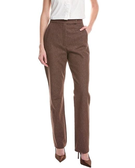 Max Mara Gray Galizia Long Trouser