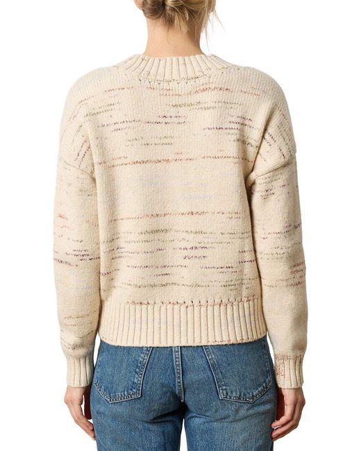 Lilla P Blue Oversized V-Neck Sweater