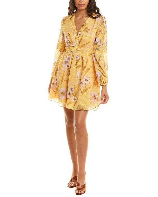 Ted Baker Yellow Posyy Mini Dress