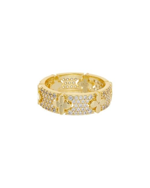 Juvell Metallic 18K Plated Cz Ring