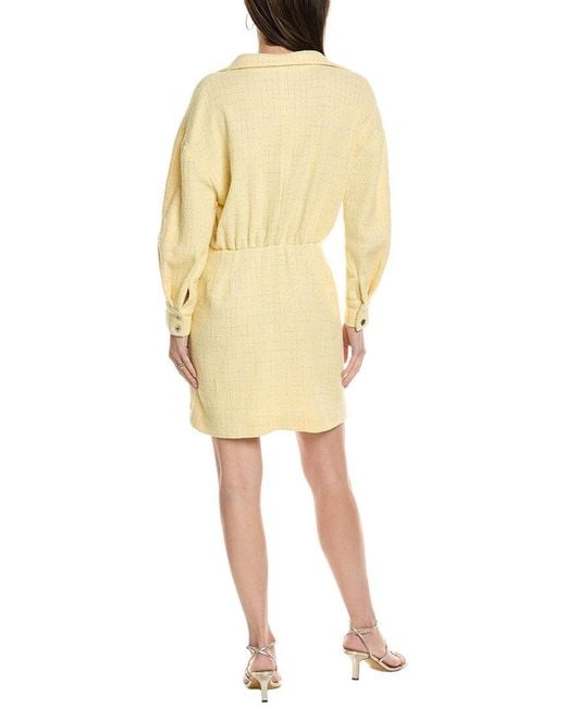Maje Yellow Mini Dress