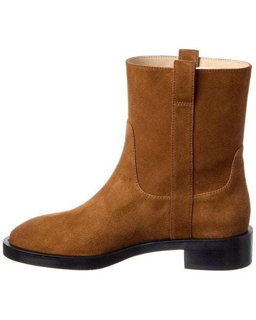 Stuart Weitzman Brown Lenora Suede Bootie