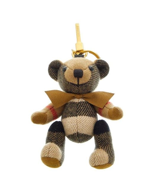 Burberry Metallic Thomas Bear Cashmere Charm