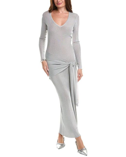 SER.O.YA Gray Ashera Midi Dress