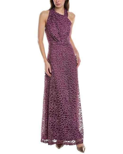 JS Collections Purple Sonya Gown