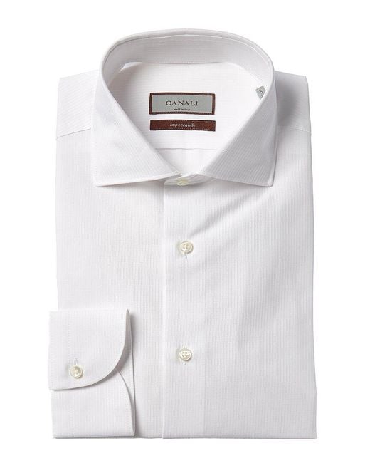 Canali White Dress Shirt for men