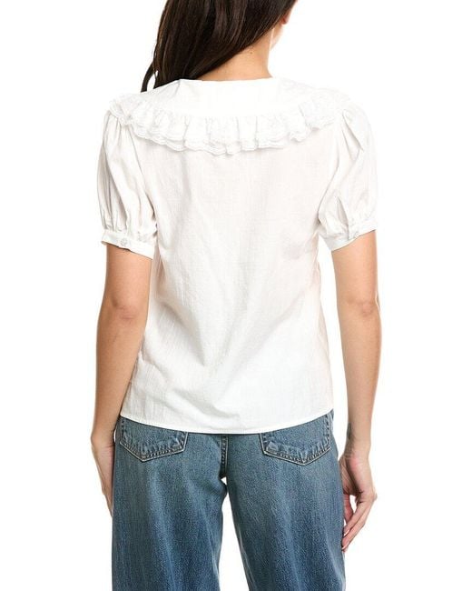 7021 White Solid Blouse