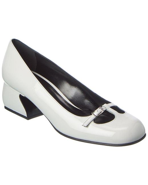 Sergio Rossi White Patent Pump