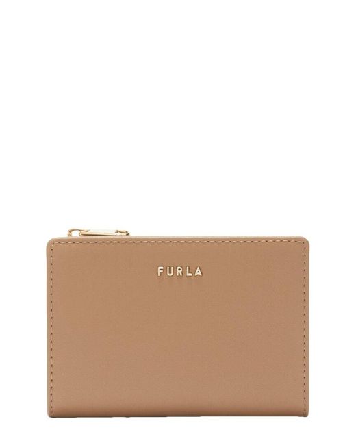 Furla Natural Dnu Classic Small Leather Bi-Fold Wallet