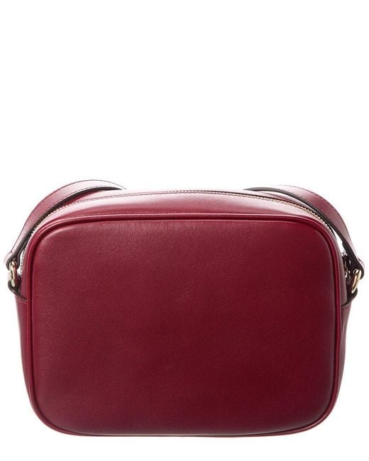 Gucci Red Blondie Mini Leather Camera Bag