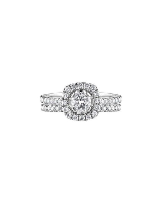 Lab Grown Diamonds White 10K 0.96 Ct. Tw. Lab Grown Diamond Ring