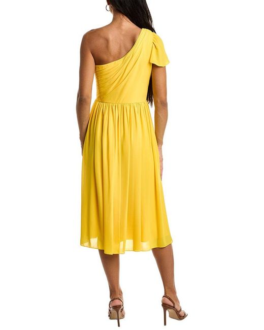 Mikael Aghal Yellow Midi Dress