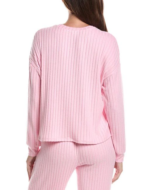 Z Supply Pink Daydream Rib Top