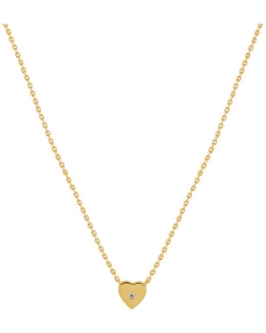Karma and Luck Metallic Plated Cz Pendant Necklace