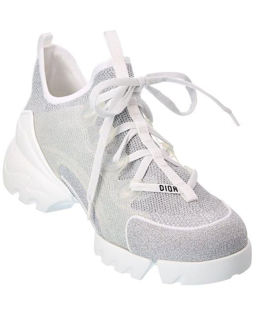 Dior White D-Connect Mesh Sneaker