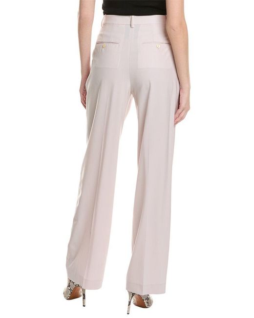 Theory Brown Double Pleat Pant