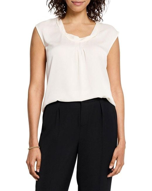 NIC+ZOE Black Satin Chiffon Jacket Layer