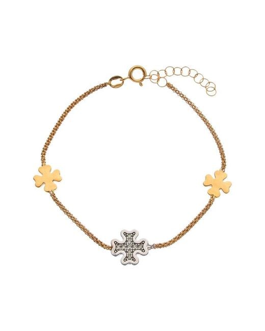 Meshmerise White 18K Over 0.12 Ct. Tw. Diamond Bracelet