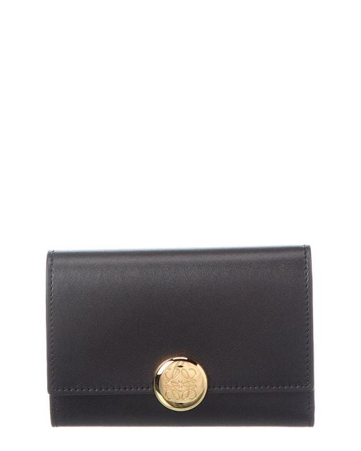 Loewe Gray Dnu Inv Dnu Inv Pebble Small Vertical Leather Wallet